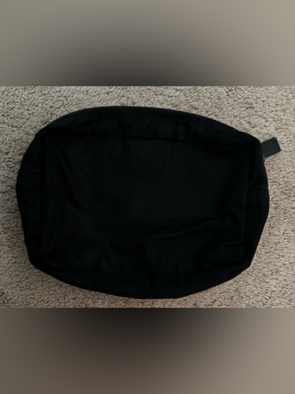 Prada AUTHENTIC Vintage Tessuto Nylon Black Logo Triangle Pouch Case Makeup Bag - Picture 3 of 16